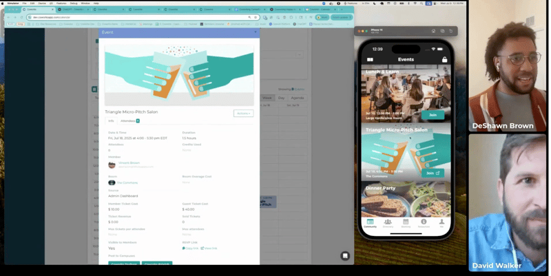 Coworks software and AI for events